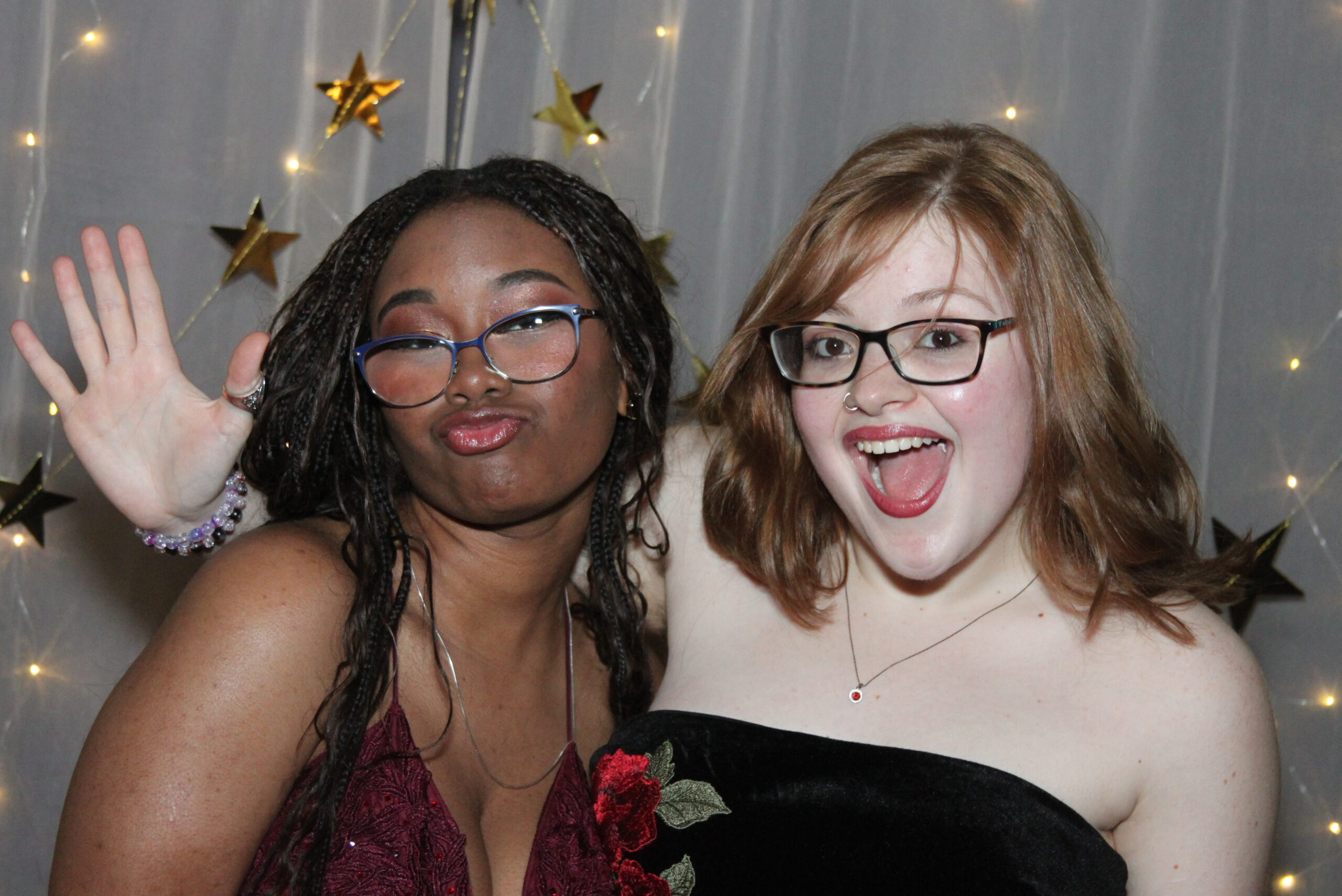 Student joy at prom